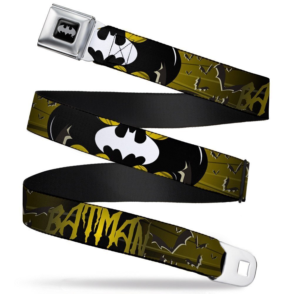 4570 Standard Seatbelt Belt Batman Kids, Multicolor, 1.0" Wide-20-36 Inches